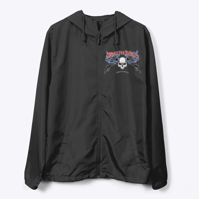 Sprayed To Death Women’s Zip Windbreaker